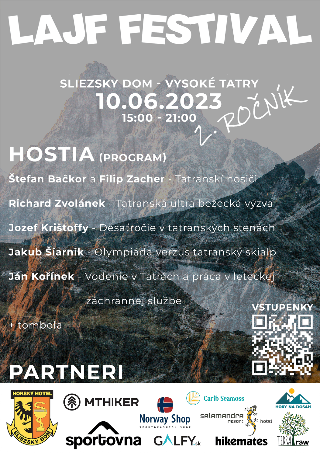 Oficiálny plagát LAJF Festivalu 2023 na Sliezskom dome.