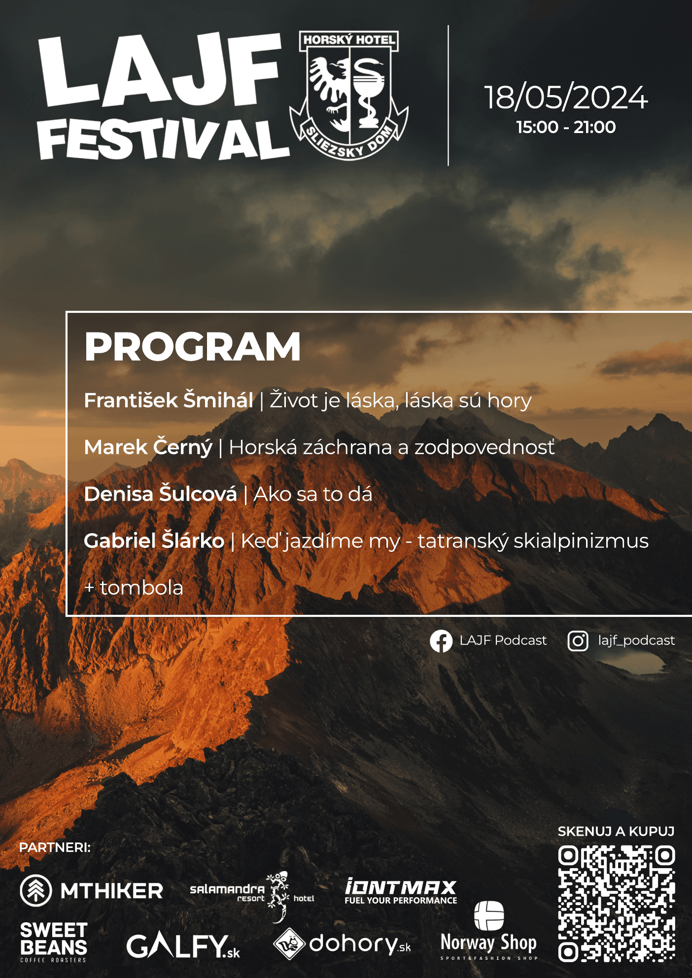 Oficiálny plagát LAJF Festivalu 2024 na Sliezskom dome.